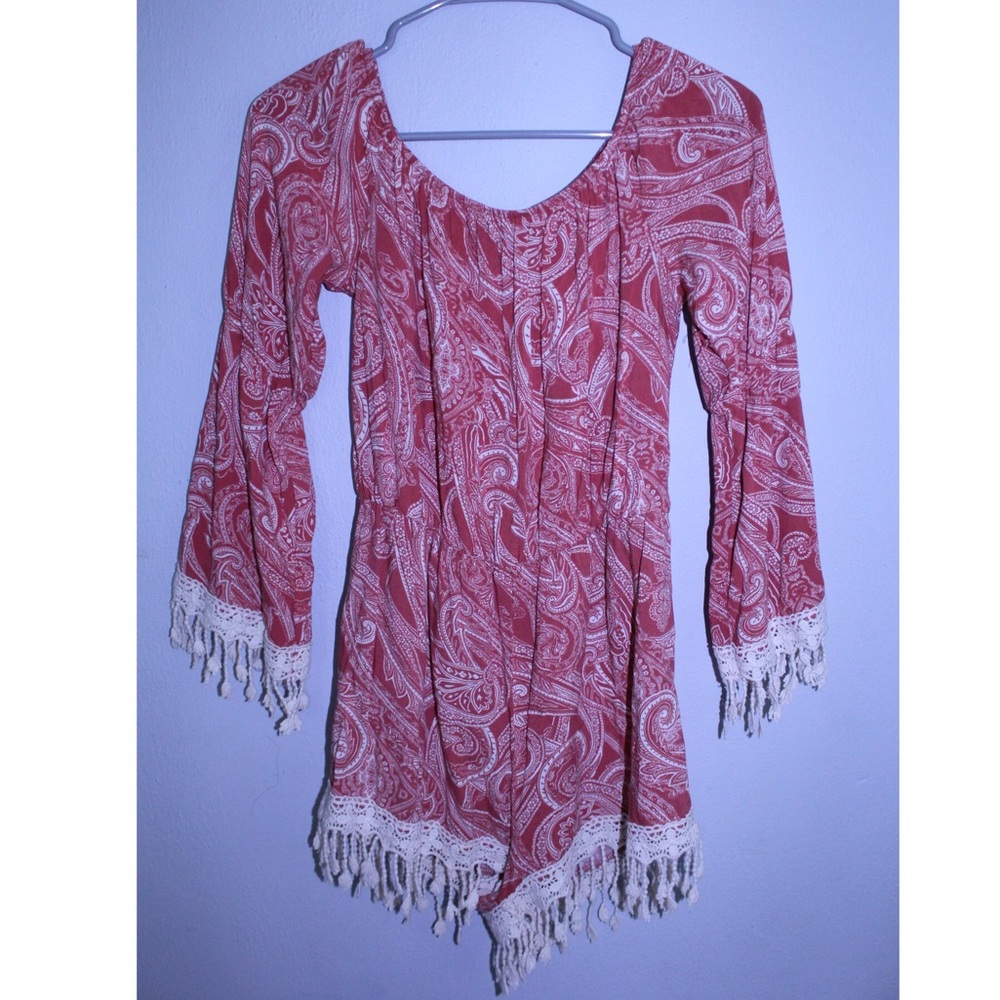 See You Monday Patterened Romper